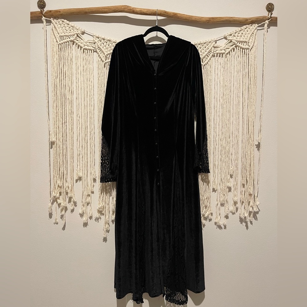 Handmade Renaissance Cosplay Robe Fairy Witch Cape Size XL